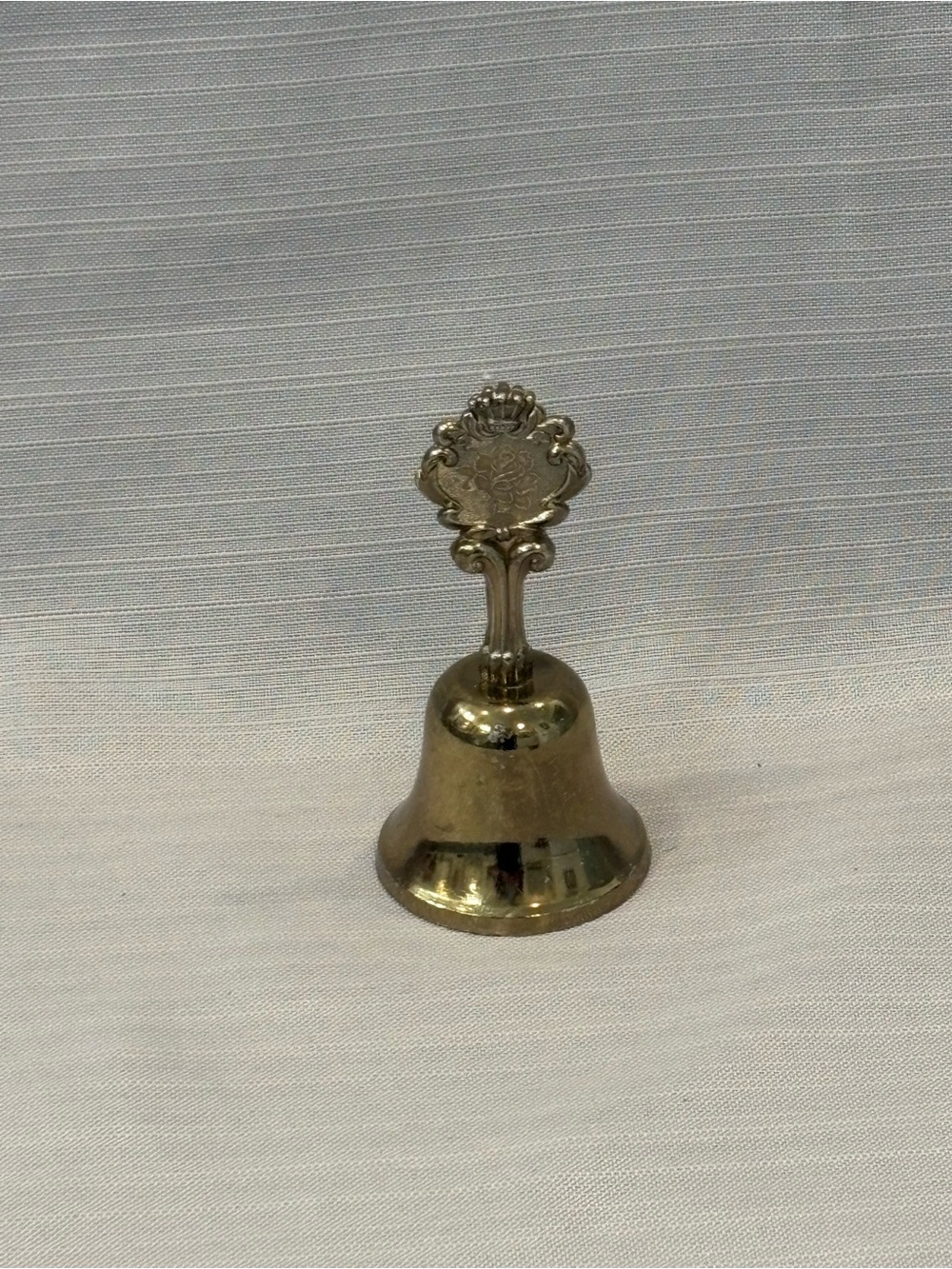 Brass Hand Bell with Decorative Handle